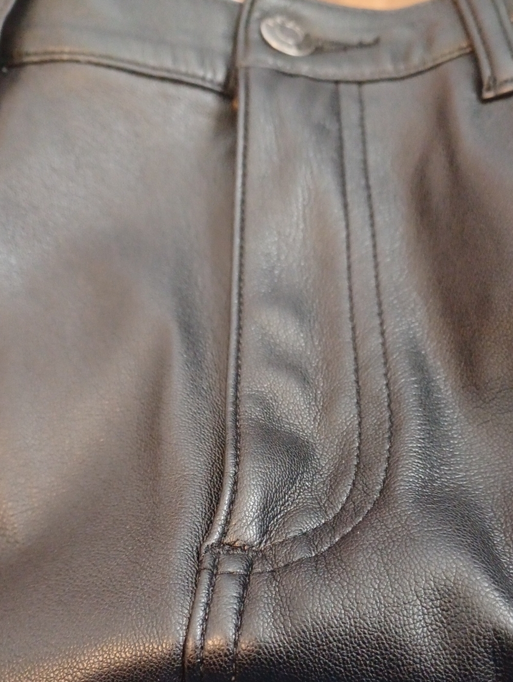 Pistola Black Lennon  Vegan Leather Jeans High Rise Sz.28. L.28". R-12".  EUC! - Picture 7 of 10